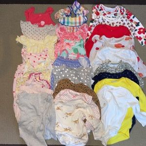 12M 75 piece girl clothing lot